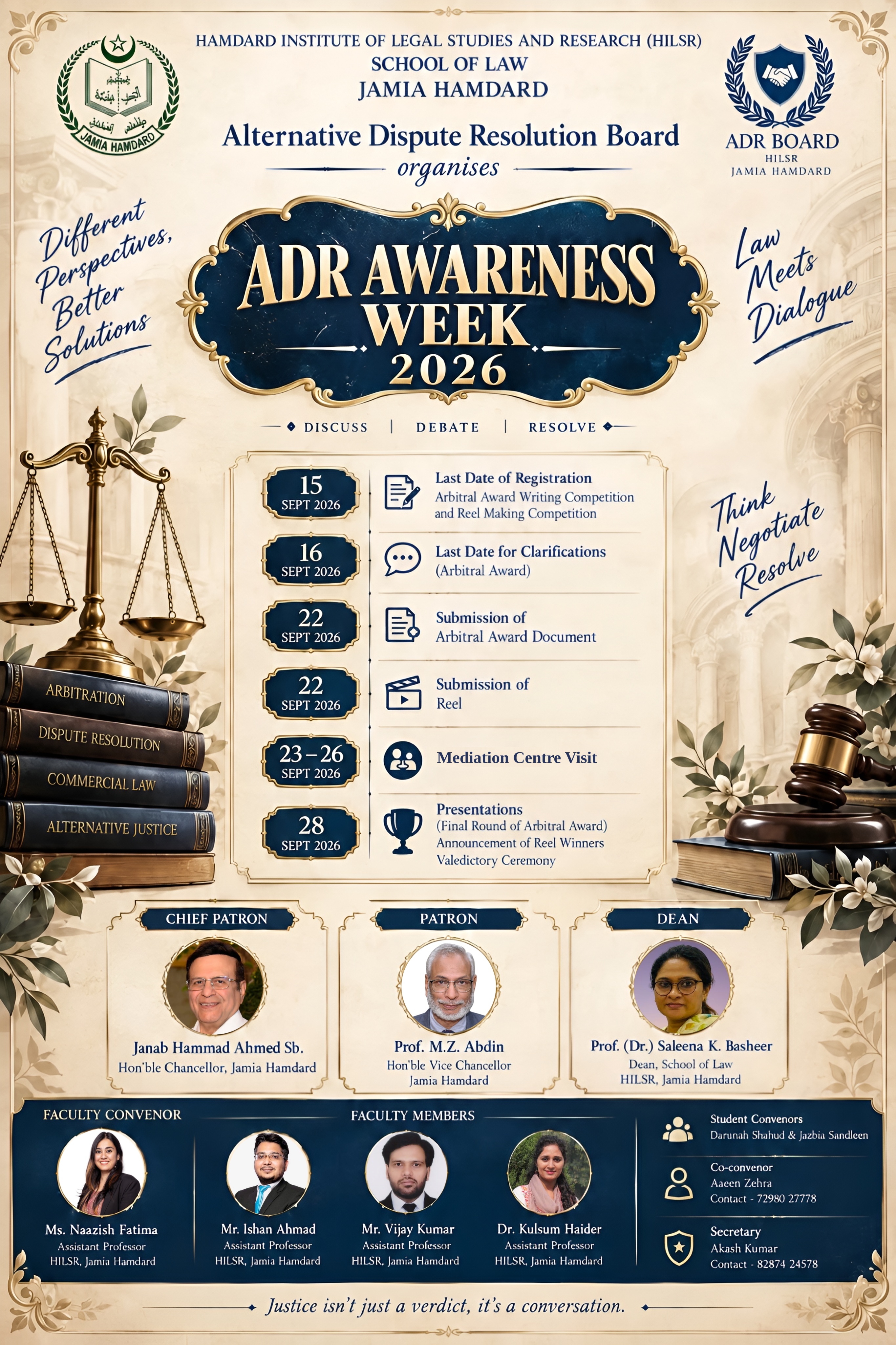 ADR Awareness Week Schedule